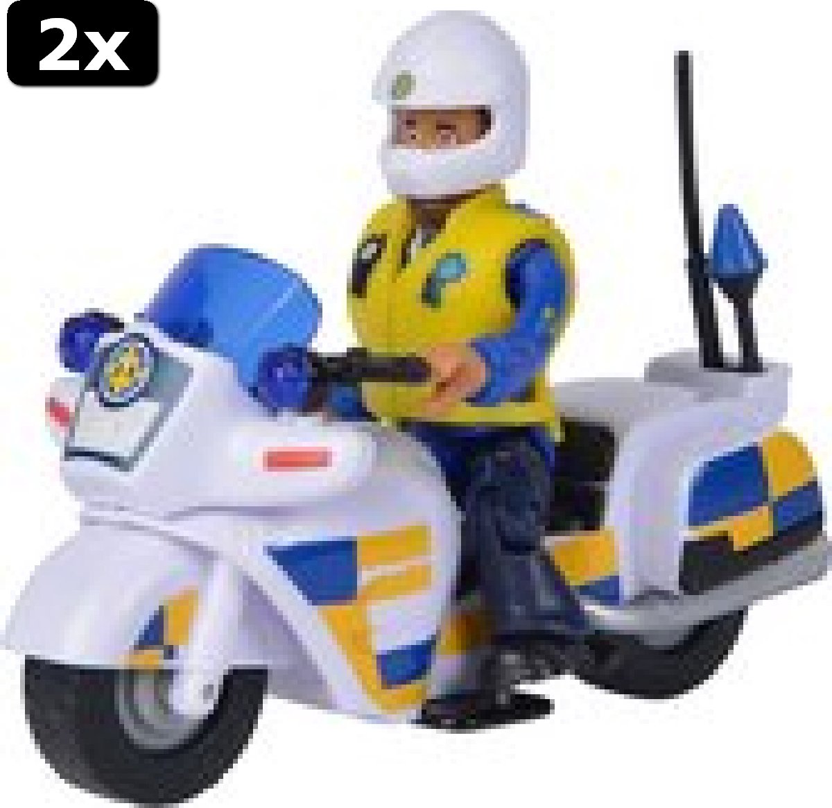 2x Simba Sam Polizei Motorrad mit Figur | 109251092